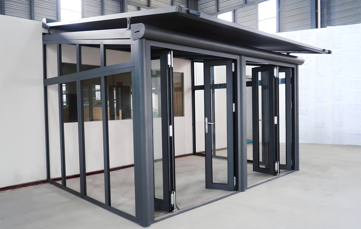 Elektrische Aluminium Vollkassetten-Terrassenmarkise ”ANACONDA”