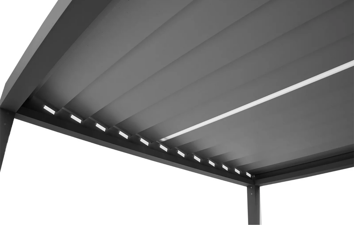 Lamellendach | Gartenpavillon | Aluminium | Elektrisch | Funk