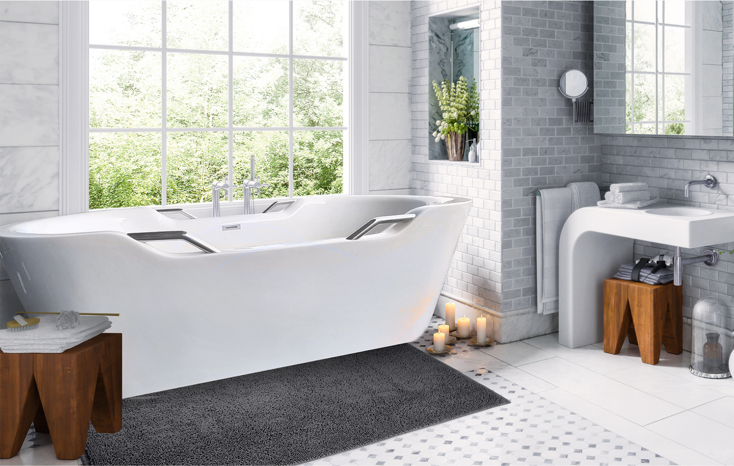 Freistehende Design Badewannen 180cm / 190 cm Sanitäracryl von AQUA ALEGRA